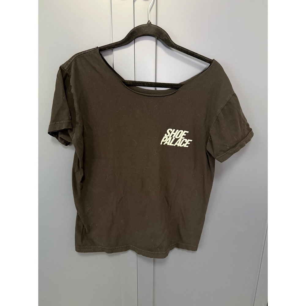Shoe Palace x UnidasxElla Reworked Graphic Tee Distressed Streetwear Womens M - Picture 1 of 7